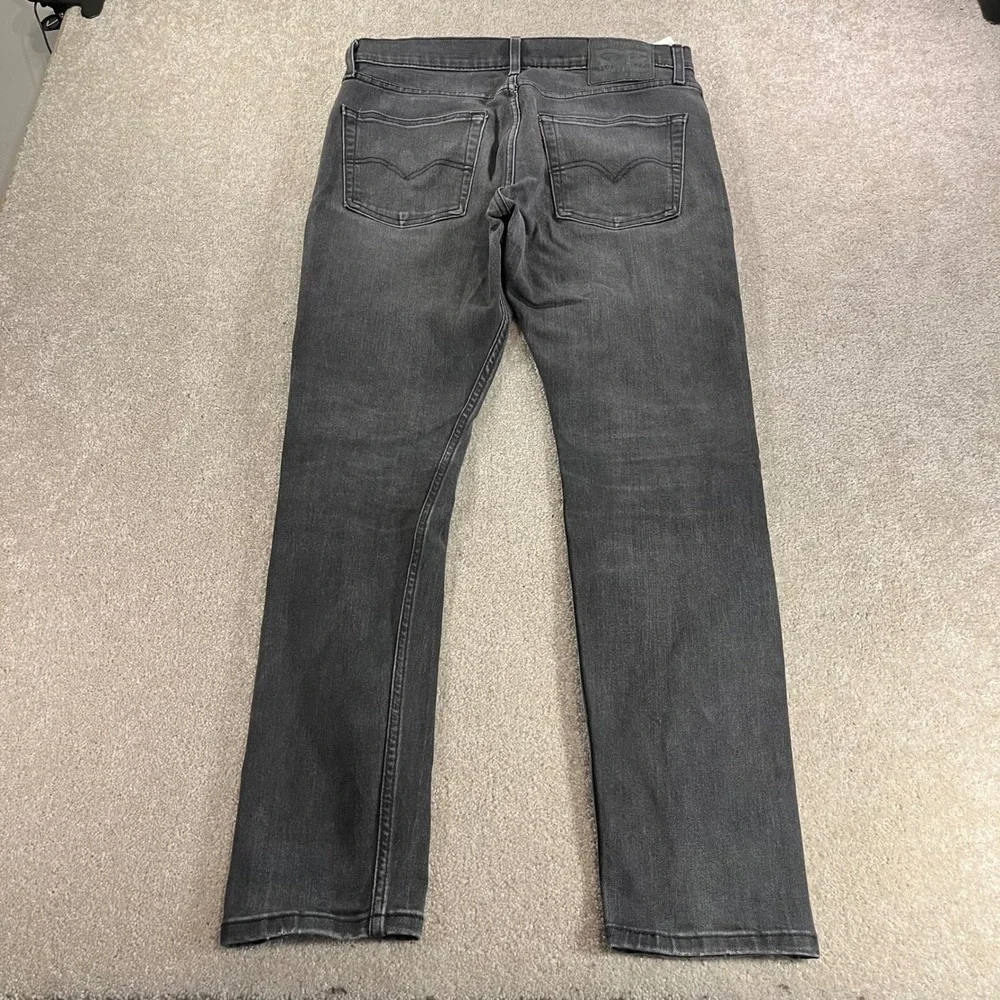 Levi's 512 Slim Fit Jeans Mens 31x32 Faded Black Stretch WaterLess